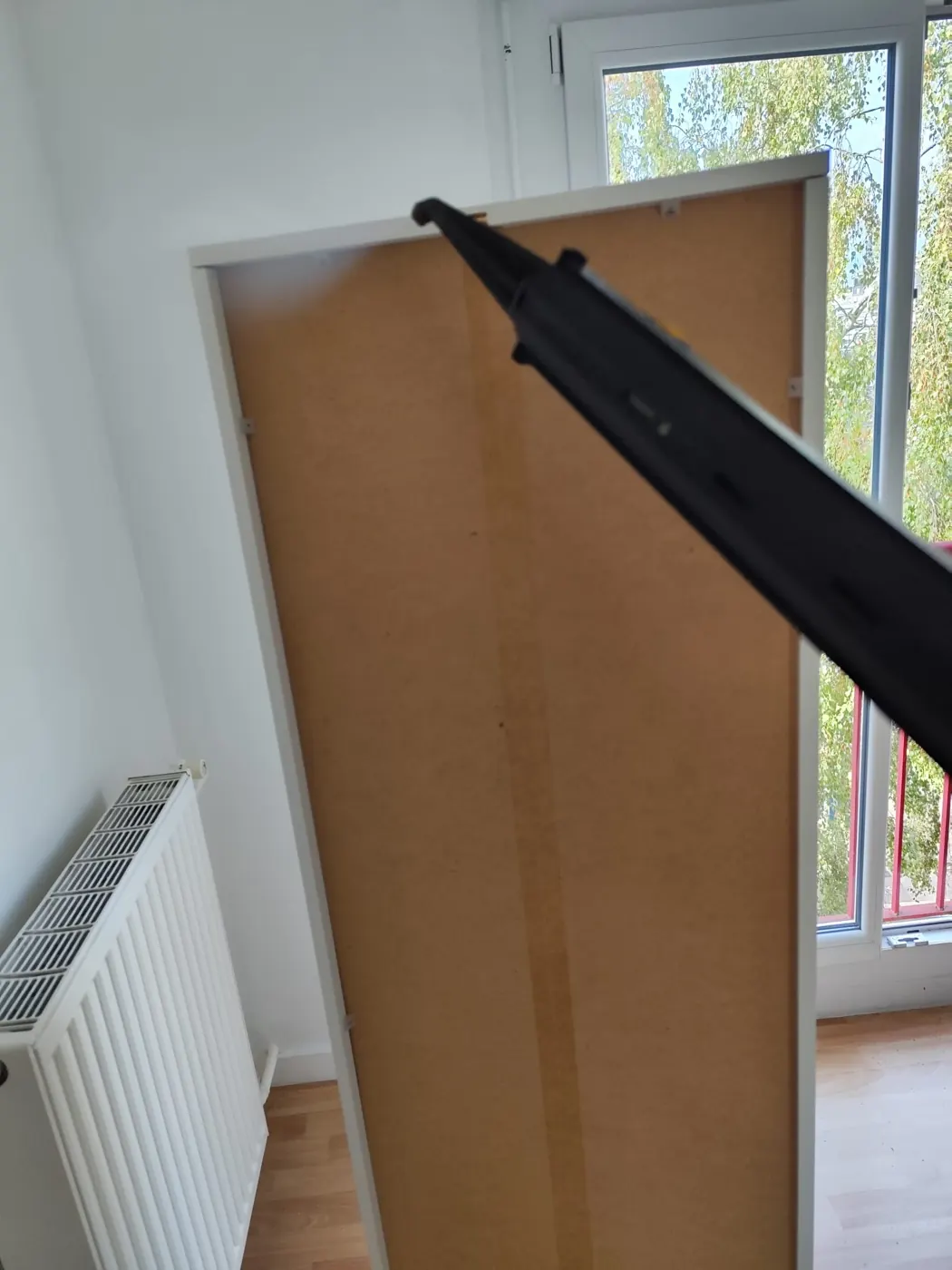 Chambre préparée avant le traitement thermique