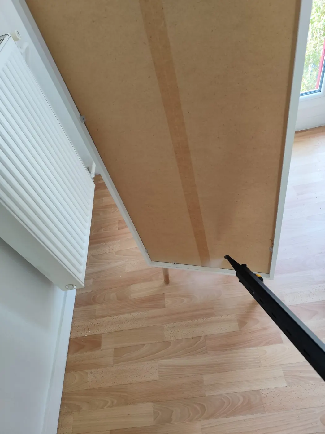 Porte et encadrement contrôlés pendant l'intervention